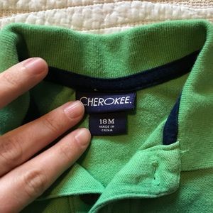 Cherokee green polo